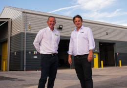 L-R: Jeremy Cross, business development manager at Smiley Monroe, with chief executive officer Chris Monroe at the opening of the new GB hub in Ilkeston