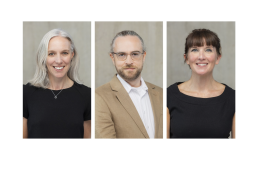 L-R: Andrea Charlson, senior built environment sustainability specialist and circular economy lead; Jake Attwood-Harris, senior built environment sustainability specialist; and Helen Raymond, senior sustainability architect