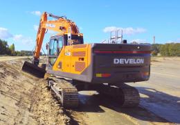 The Leica MC1 3D machine control solution is now available as an aftermarket kit for all Develon 9-Series crawler excavators