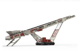 Telestack say their brand-new TCL 2031 tracked-mounted mobile conveyor is the largest of its kind in the market