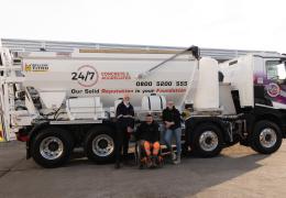 24/7 Concrete & Aggregates taking delivery of their latest Bay-Lynx Titan volumetric mixer 