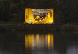 The special ‘Backhoe in a Box’ has been unveiled as part of JCB’s 80th anniversary celebrations