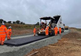 Breedon's Surfacing Solutions team working on the A47 Tuddenham upgrade