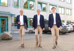 L-R: Alexander Draeger, sales director; Rüdiger Christophel, managing director; and Markus Christophel, general manager at C. Christophel GmbH’s headquarters in Lübeck, Germany
