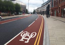 Cycle lane demarcation