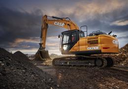 New CASE E-Series CX210E excavator in operation 