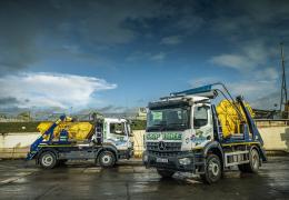New Mercedes-Benz Atego skiploaders for Clearaway Recycling