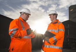 Tarmac workers