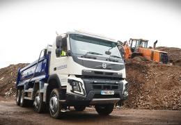 Volvo FMX 8x4 rigid tipper truck