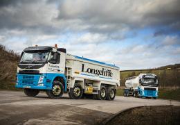 Volvo trucks at Longcliffe Quarries