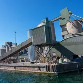 Slite cement plant on the Swedish island of Gotland