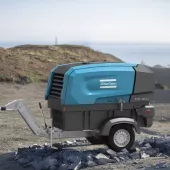 The B-Air 185-12 battery-powered portable air compressor from Atlas Copco