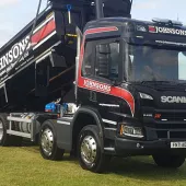 Johnsons Aggregate and Recycling are fitting the latest-generation Wheely-Safe technology across their fleet of eight-wheel tippers