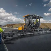 The ABG 8820 tracked paver with 13m fixed screed