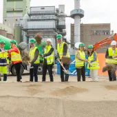 Groundbreaking ceremony for the world’s first large‐scale carbon capture and utilization facility in the cement industry at Heidelberg Materials’ Lengfurt cement plant, in Germany. Photo: Claus Uhlendorf 