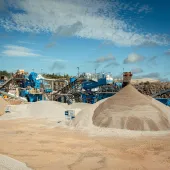 Longcliffe Quarries's CDE waste-recycling washing plant 