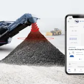 Stockpile monitoring in SPECTIVE CONNECT from Kleemann allows processes on the work site to be optimized and prevents downtime