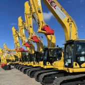 Infrastructure services firm ECL unveil their £10 million investment in Komatsu machines