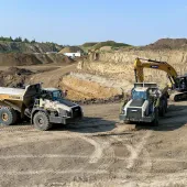 FT Aggregates maintain their reputation for service and reliability by using top-tier equipment such as Rokbak articulated haulers