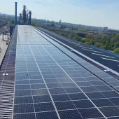 Washwood Heath, in Birmingham, was the first of Tarmac’s asphalt plants to install solar photovoltaic (PV) panels