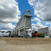 Associated Asphalt Contracting’s new Parker Roadstar 1500 mobile asphalt plant in Tonbridge, Kent 