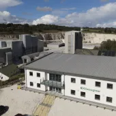 Kilwaughter Minerals Ltd’s limestone quarry and headquarters in Larne, Northern Ireland