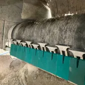 STARCLEAN® primary cleaner on the main feed belt conveyor