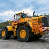 Rebuilds such as Heidelberg Materials’ Volvo L350F wheeled loader support a healthy circular economy