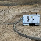 The new DE400/30 high-efficiency quarry pumpset from DXB Pump & Power