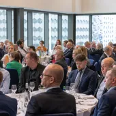 Senior quarrying and mineral products industry leaders, educators, and high-achieving students gathered at Birmingham Symphony Hall for the annual Institute of Quarrying (IQ) and Institute of Asphalt Technology (IAT) Fellows’ Lunch and Student Awards