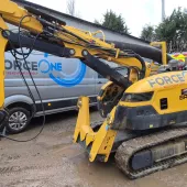 Force One’s Brokk 520D demolition robot is fitted with an Xwatch XW4 height and slew system