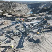 The new QMS-supplied conveying system and ancillaries at Goonvean Aggregates Melbur Quarry