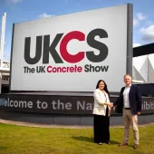 Richard Bradbury, managing director of The QMJ Group with Helaena Ackers, exhibition sales account manager at The NEC Birmingham