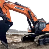 KKT’s latest 100-tonne Develon DX1000LC-7 crawler excavator 