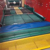 A variety of Remascreen custom screen coverings made from elastomeric materials