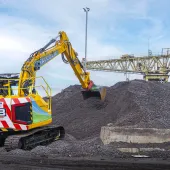 One of Malcolm Construction’s new JCB 145XR tracked excavators in operation 