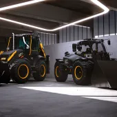 Forty special-edition 4CX Pro Dual Drive backhoe loaders and 40 special-edition 542-70 Loadalls will come in satin black with chrome decals and JCB yellow highlights, to mark the company’s 80th anniversary