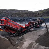 New Finlay 694 screener offers a triple-deck configuration with an optional high-volume rinser for wet applications