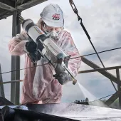 REMAREP Spray is applied using a pneumatic cartridge gun