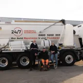 24/7 Concrete & Aggregates taking delivery of their latest Bay-Lynx Titan volumetric mixer 