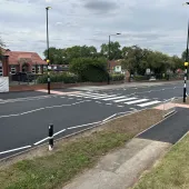 The new pedestrian crossing. Photo: ECB Design Group Ltd