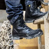 HAIX’s new Airpower XR Heavy Duty Extreme boot featuring XLR8 technology, made for demanding work such as quarrying 