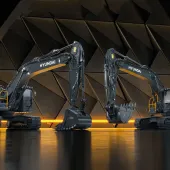 Hyundai’s Next Generation HX400L and HX360L crawler excavators feature a completely new design and a host of new technologies