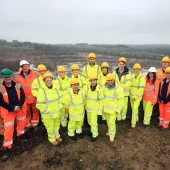Mining groups – Women in Mining UK and Young Mining Professionals – get hands-on experience at Longcliffe Quarries’ Brassington Moor site