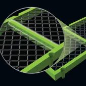 MAJOR say their advanced polyurethane strips match the lifespan of OPTIMUMWIRE, maintaining screening integrity up to 10 times longer than traditional polyurethane in some cases