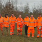 Some of the LMS volunteer team members from Heidelberg Materials 