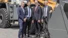 The four managing directors of the Liebherr plant in Bischofshofen. L-R: Peter Schachinger, Martin Gschwend, Manfred Santner, and Herbert Pfab