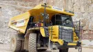 The new Komatsu HD605-8 goes to work in Longcliffe’s Brassington Moor Quarry