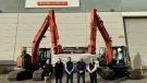 L-R: Mark Turnham, national director of sales and marketing; Andrew Shield, chief finance officer; Toshitaka Uchida, chairman; Jim Marshall, production director; and David Roberts, chief executive officer