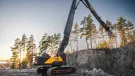 New Volvo EC500 high-reach crawler excavator in operation 